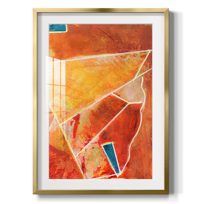 Primaire connexion III - reproduction encadrée, H 28,5 po x l 20,5 po, Doré