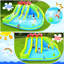 Grande glissade de parc aquatique avec glissade d'eau Adam 17x16.5FT