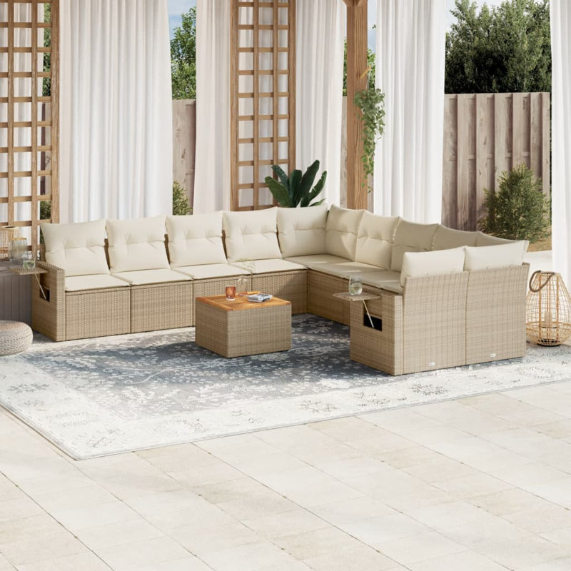 Vidaxl Garden Sofa Set Beige