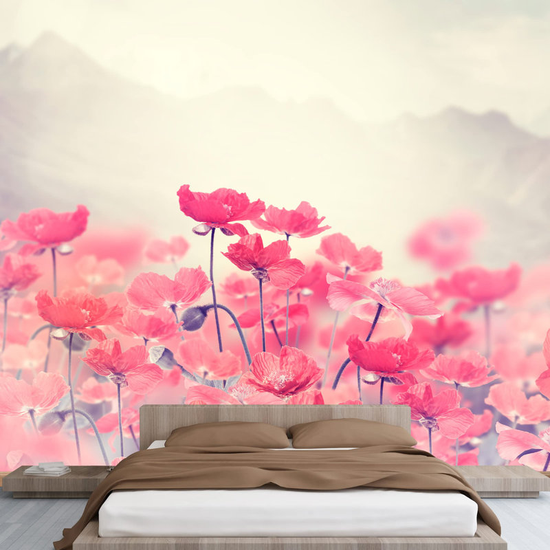 Murale florale, L 66 po x l 96 po