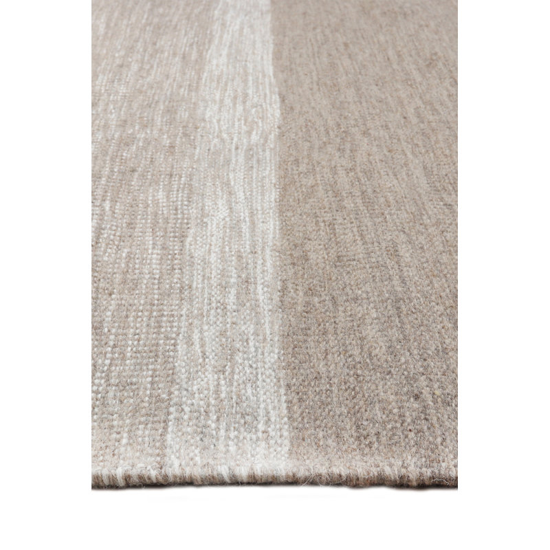 Mildaras Geometric Wool Hand Woven Area Rug, Rectangle 140 x 200cm