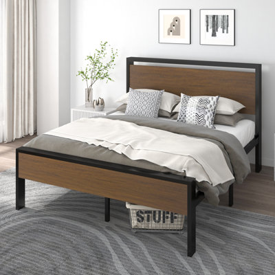 Minas Classical Metal Frame Platform Bed