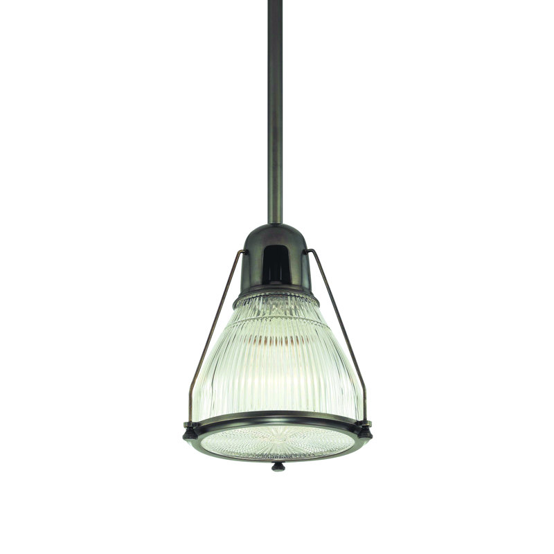 Isabelle 1 - Light Single Pendant, Old Bronze, Ribbed