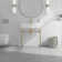 Turner 30" W x 16" D x 35" H Ceramic Rectangular Console Bathroom Sink with Overflow