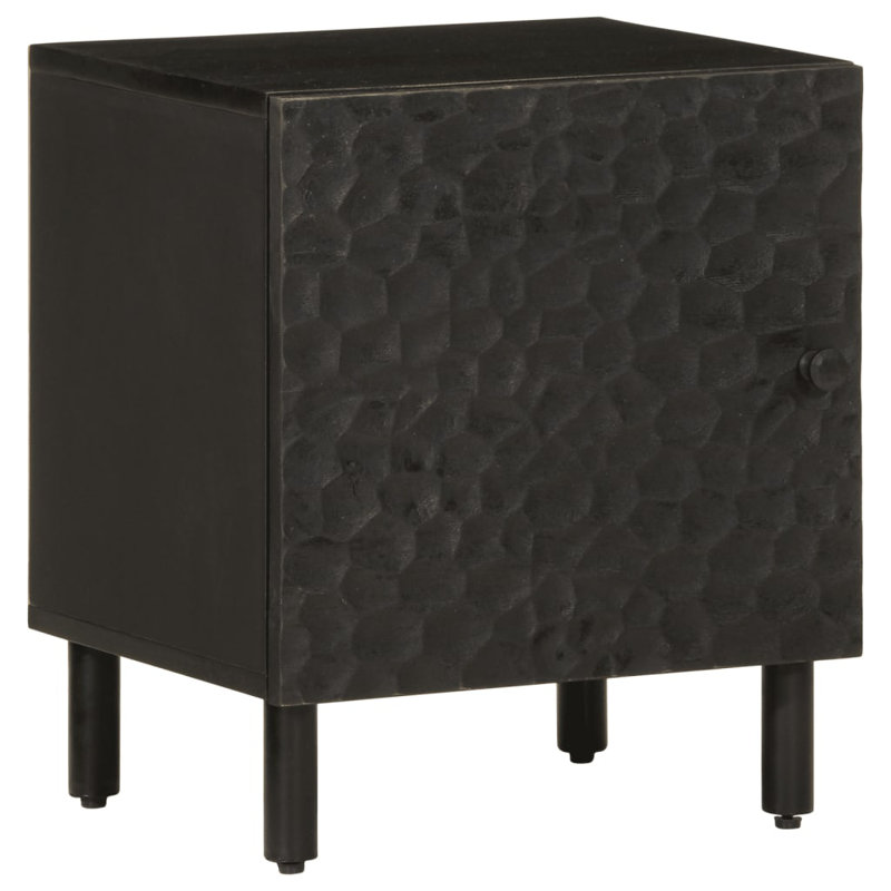 Woodbine 40cm W Iron Bedside Table, Black, Individual