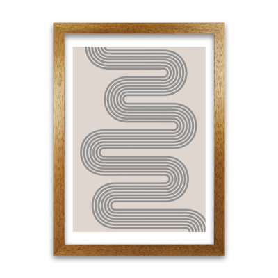Twisty Lines Neutral Original - Print