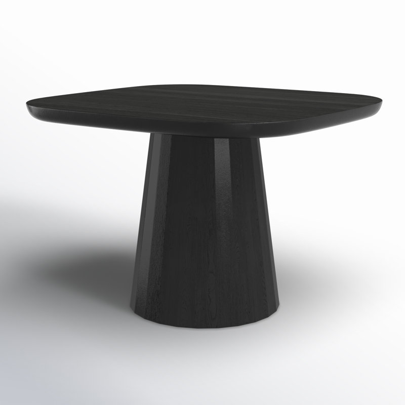 Genie Acacia Solid Wood Dining Table, Black
