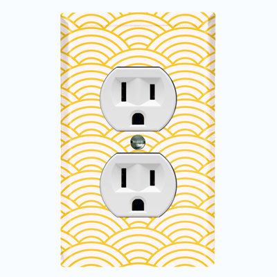 Patterned 1 - Gang Toggle Light Switch Standard Wall Plate