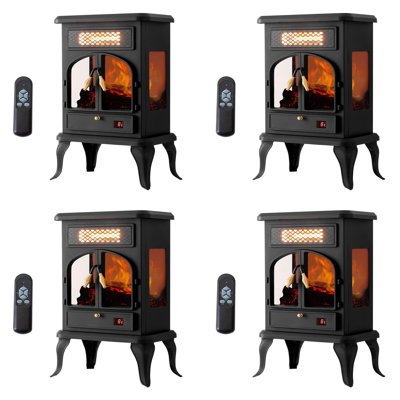 F2C Global Limited 15.5 " W Black Electric Stove