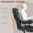 Executive Office Chair, 400LBS Big And Tall Office Chair With Foot Rest, Microfiber Computer Desk Chair With Lumbar Support, Reclining Function And Wide Seat-1839086912