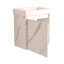 Ensemble de meuble-lavabo mural 20 po avec lavabo en céramique, armoire de rangement avec portes, ensemble d'armoire de salle de bain