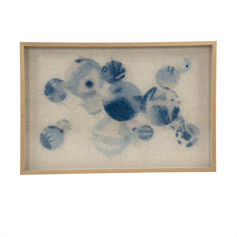 « abstract teinté », impression encadrée sur verre