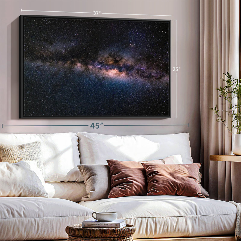 Milky Way System Canvas Print, 25" H x 37" W