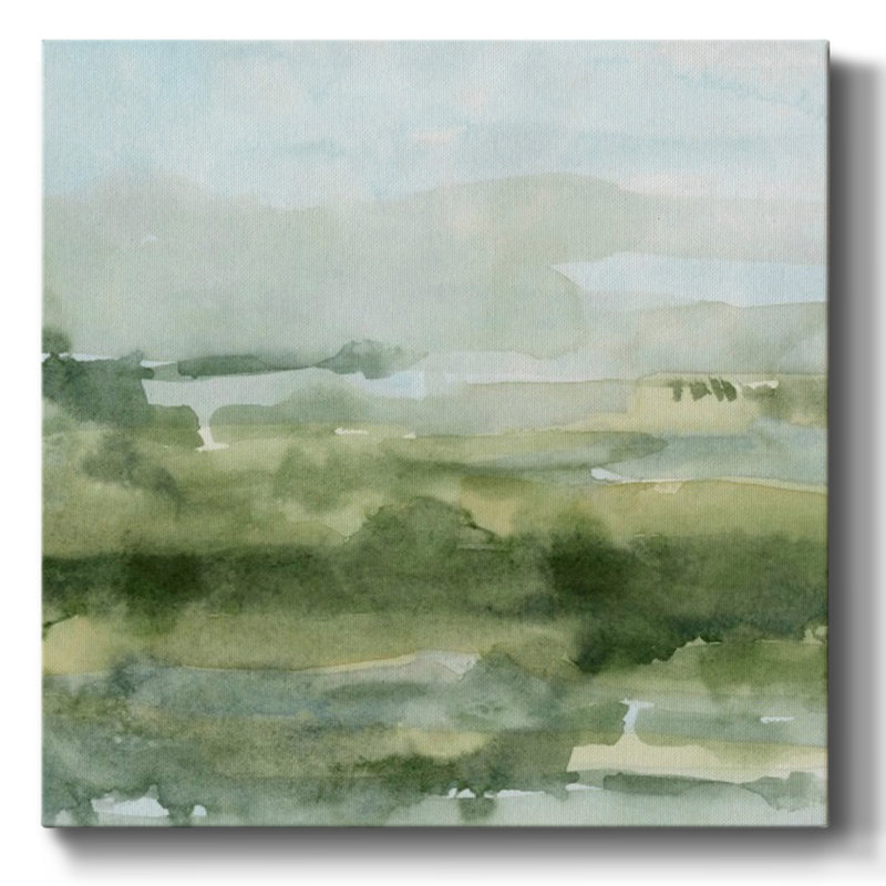 Toile tendue I-Gallery Soft Sage Landscape, H 32 po x l 32 po x P 1,5 po