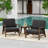 Shweta Solid Wood Outdoor Three Pieces Chair Conversation Seating Group With Cushions And Side Table-246522576-246522575