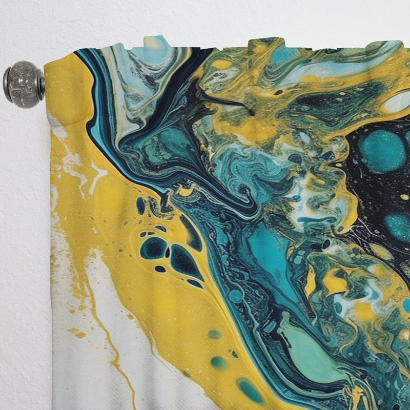 Rideau en velours moderne Gwenifer, L 52 po x L 120 po