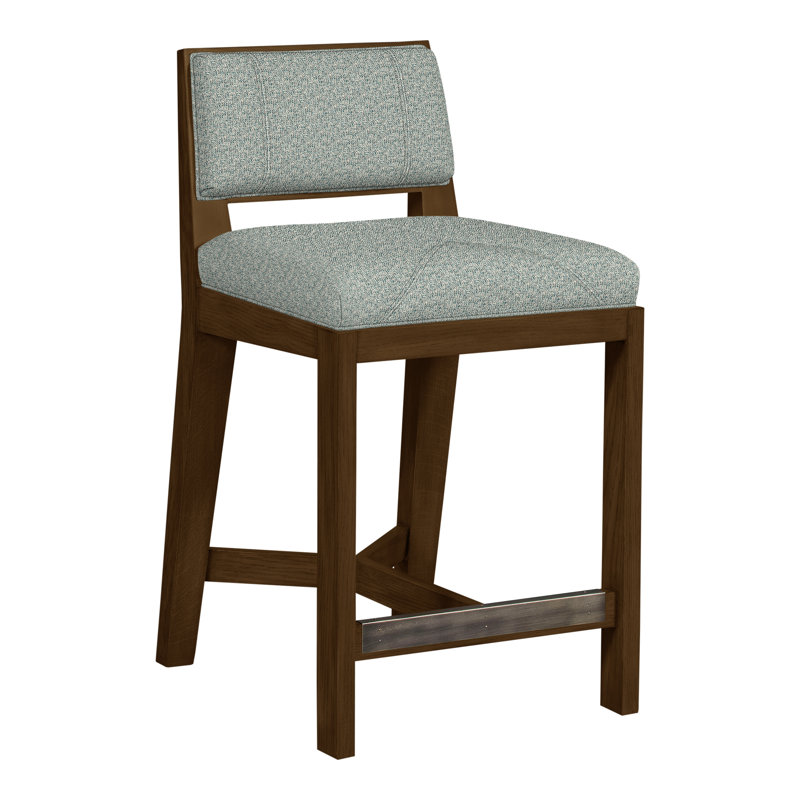 Thom Filicia Solid Wood 26.5" Counter Stool, Havana, Tuck Water