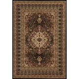 Palfrey Collection Black Traditional Area Rug