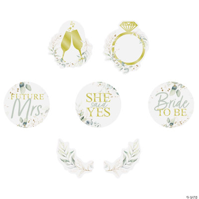 Eucalyptus Bridal Shower Cutouts - 7 Pc.