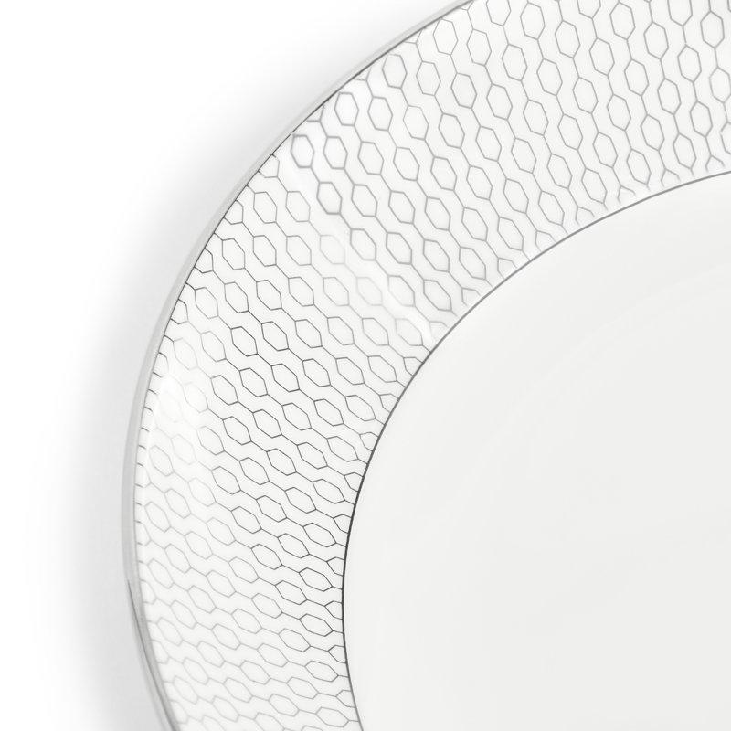 Wedgwood Gio Platinum Deep Plate 8.6in