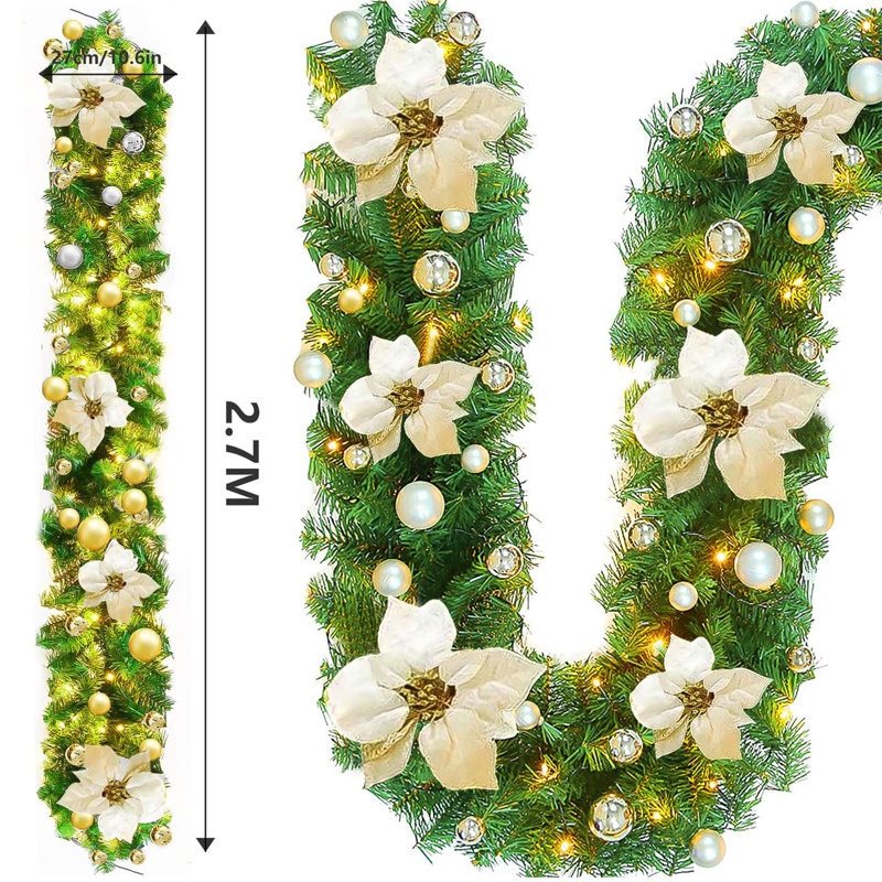 30cm Lighted Garland with Lights