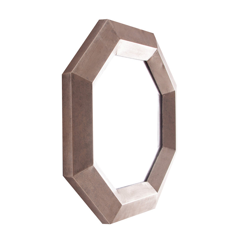 Vanzandt Metal Hexagon Wall Mirror