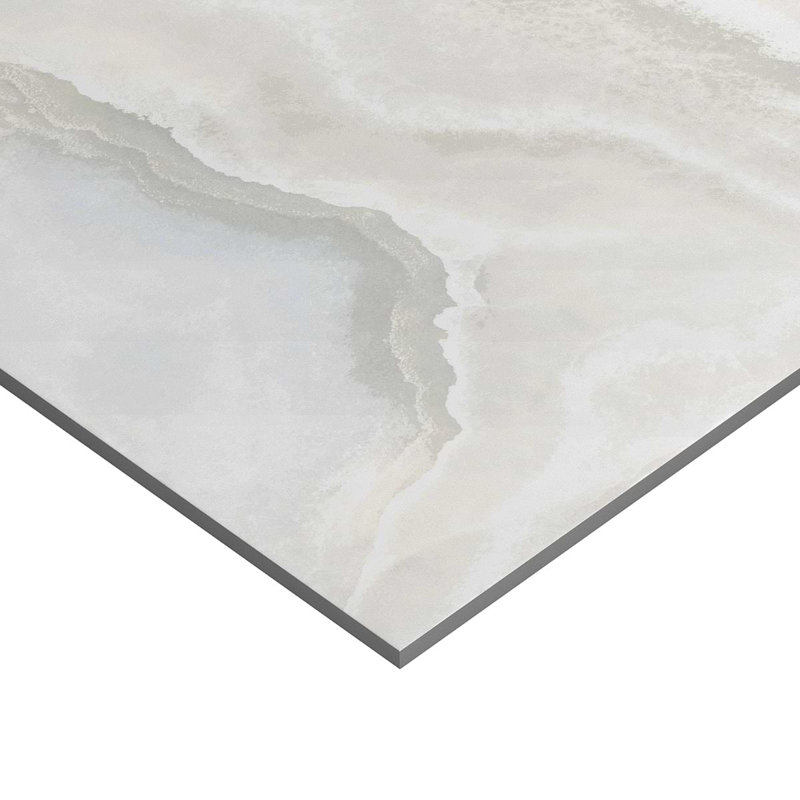 Jewel Onyx 24X48 Polished Porcelain Tile, White
