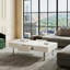 Table basse 52,4 po x 26,8 po x 15,6 po - blanc ultrabrillant-1462095036