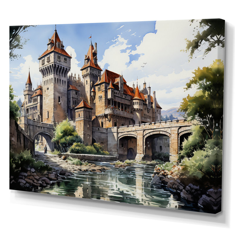 Marjoree Fortresses Majestic Guardians, H 16 po x l 32 po x P 1 po, Toile tendue