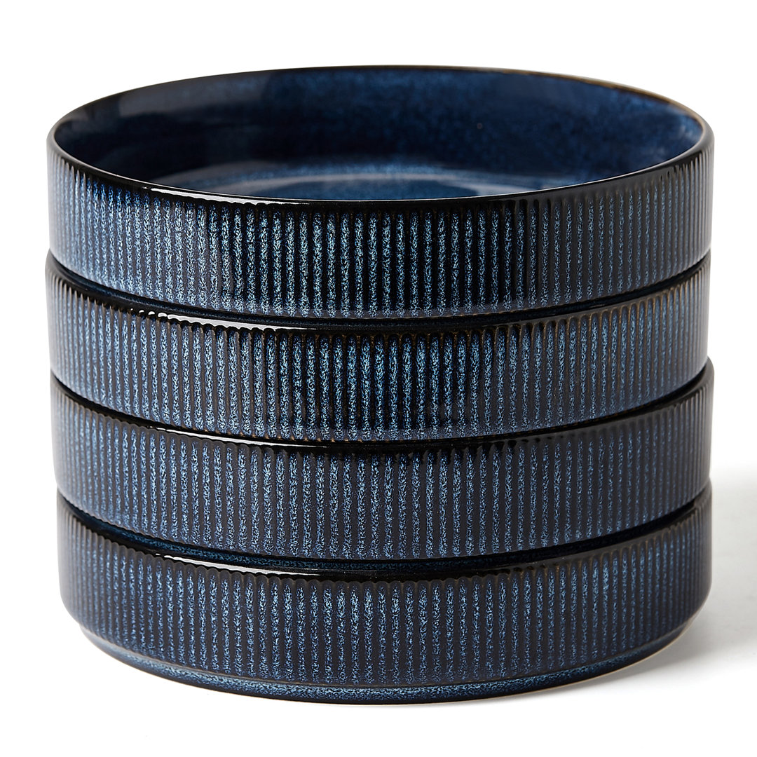 Stoneware Pasta Bowl Set (Set of 4)