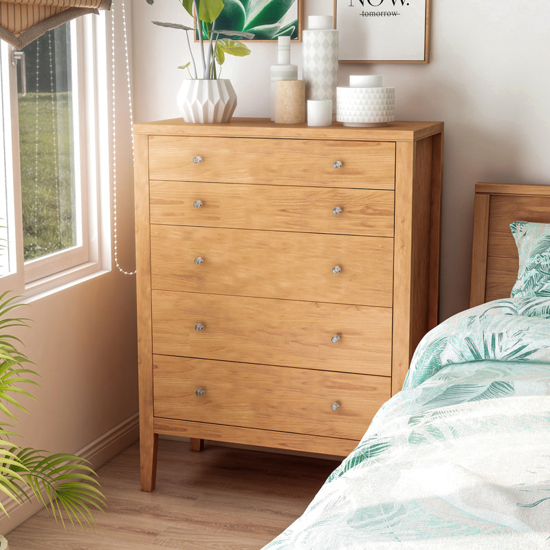 Conring 36'' W 5 - Drawer Dresser, Oak