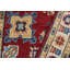 Tapis oriental rouge / beige en laine noué à la main 2 pi 9 po x 4 pi 2 po Madeeha