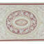 Tapis beige et rouge noué à la main de haute qualité-47877624