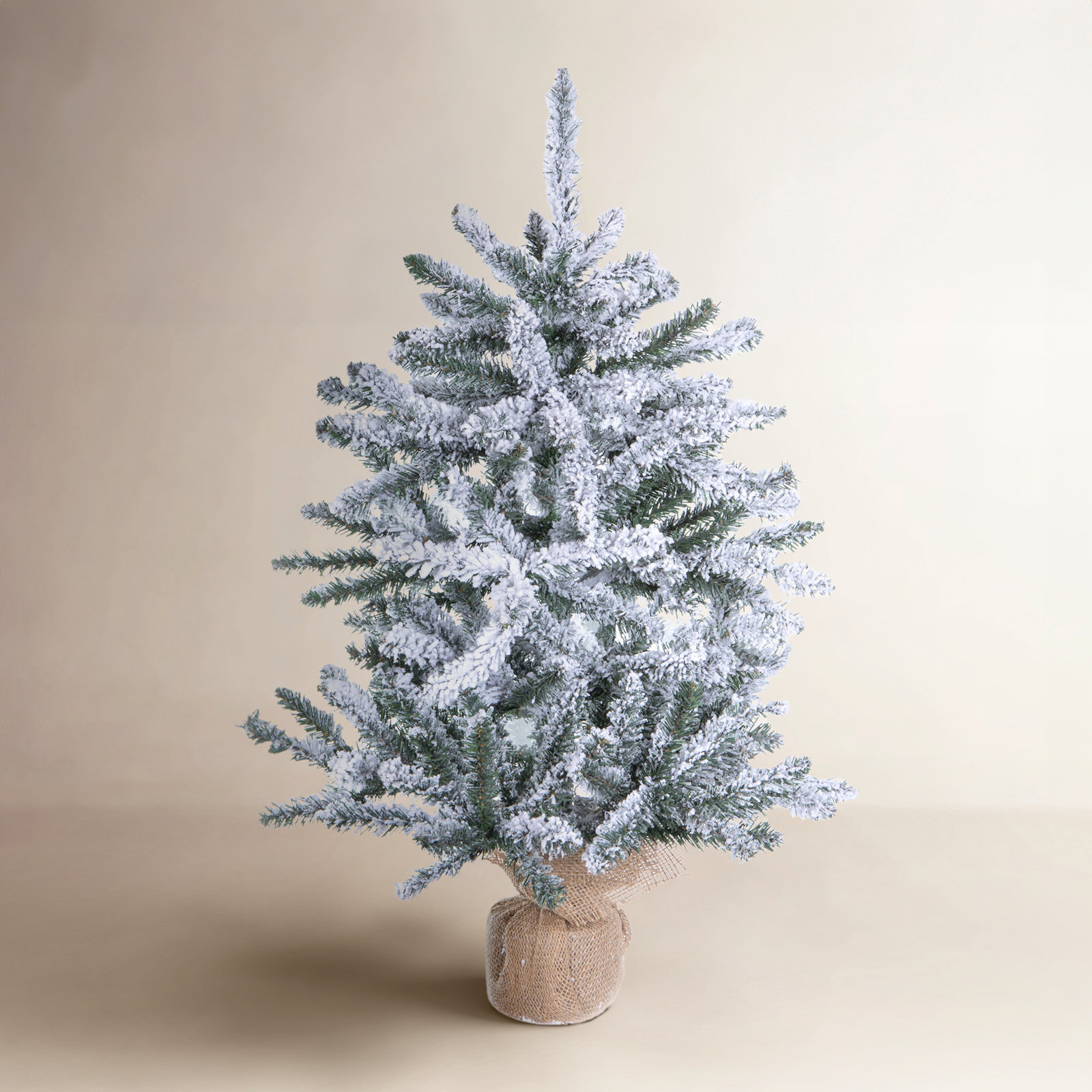 Flocked Anoka Pine Pre-Lit Christmas Tree, 2.5 'H