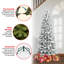 Green Pine Flocked/Frosted Christmas Tree-1215549093
