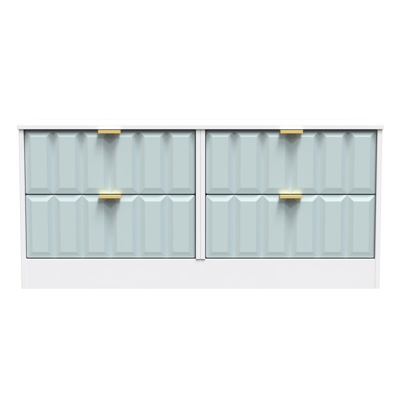 115cm W 4 - Drawer Chest of Drawers, Duck/White