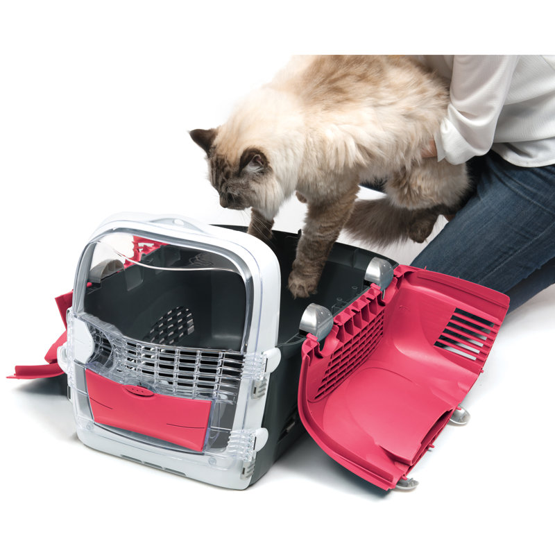 Porte-bagages Catit 2.0, rouge cerise, Rouge cerise / gris