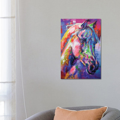 Horse by Jos Coufreur - Wrapped Canvas Print