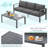 Charlsa Metal 9 - Person Seating Group with Cushions-1415176414