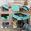 Enclos d'exercice en tissu avec porte-98173864