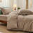 Bedsure Duvet Cover Queen Size with Fitted Sheet - 4 Pieces Prewashed Cotton-Like Extra Soft Bedding Set-106246520-106246521