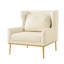 Fauteuil d'appoint en velours-1780308376