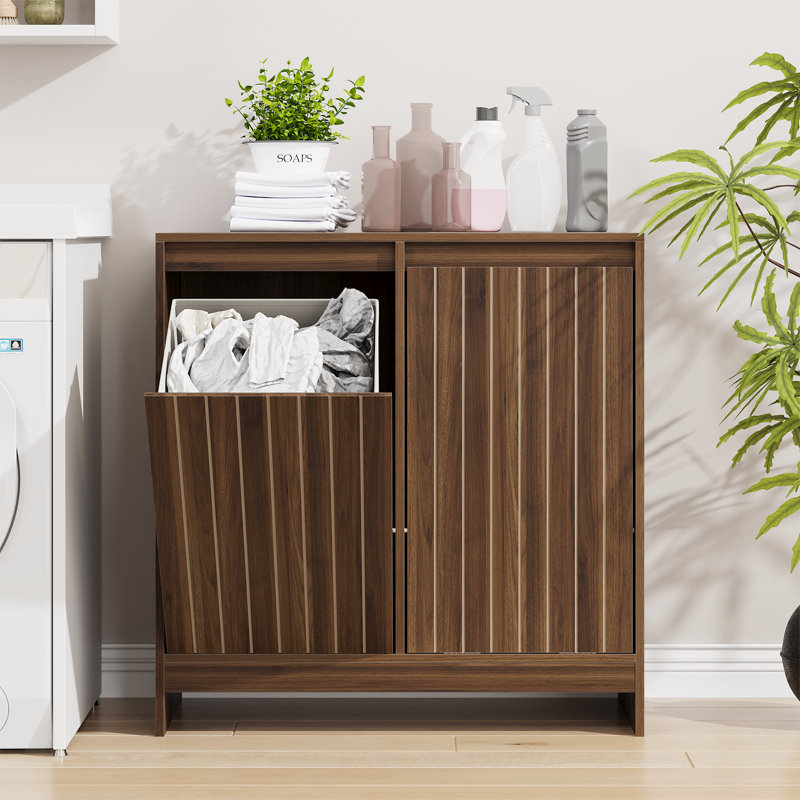 Laundry Hamper, Walnut
