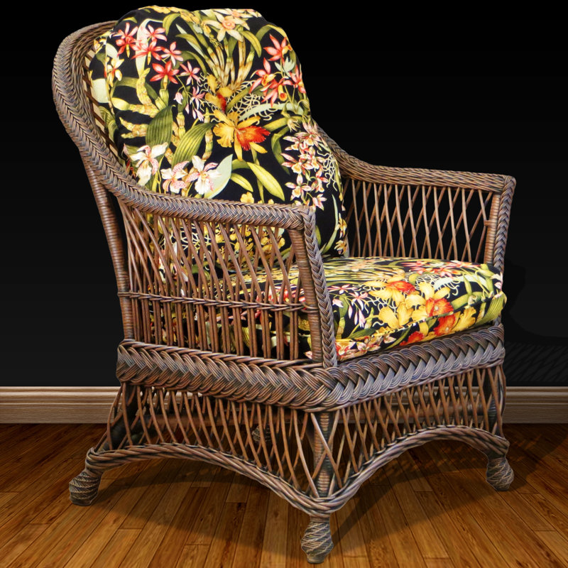 Calderon Upholstered Armchair, Wild Orchid Black, White