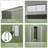 9' X 6' Outdoor Shed - 2 Sliding Doors, 4 Vents, Stable For Backyard, Garage, Lawn Care Accessories Storage 9.1'L 6.4'W With Foundation, , Tools