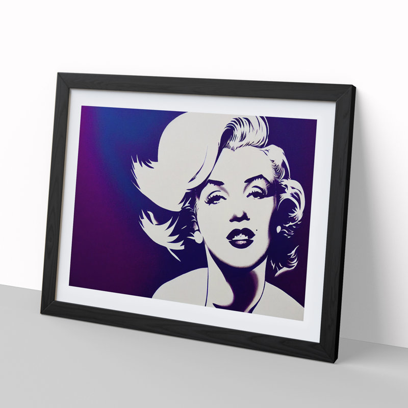 Beautiful Marilyn Monroe Vol.1 - Single Picture Frame Print, 46cm H x 64cm W x 2cm D, Black Framed