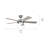 Starkk 52" 5-Blade Polished Nickel LED Ceiling Fan with Reversible Silver/Walnut Blades-424679390