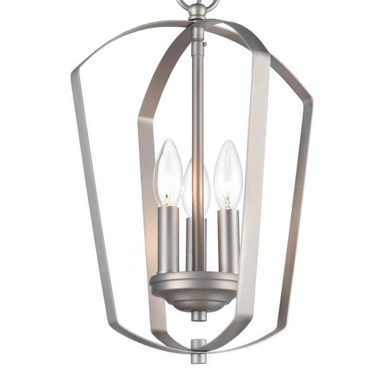 Joeldean 3 - Light Unique/Statement Pendant, Satin Nickel