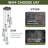 7-Light Adjustable Height Hanging Pendant Light with Hand-Blown Raindrop Glass Shades-600170457