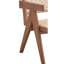 Fauteuil d'appoint en rotin et finition naturelle Velentina